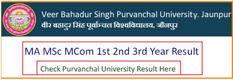 www.vbspu.ac.in result 2022|vbspu ma result 2022.